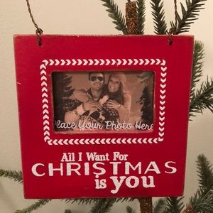 NWOT All I want for Christmas is you frame
